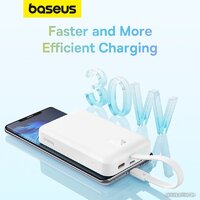 Внешний аккумулятор Baseus Magnetic Fast Charge Power Bank Type-C Edition 30W 10000mAh (белый) - Превью изображения №14 — Интернет-магазин Time-Shop