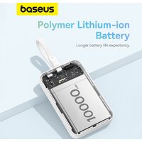 Внешний аккумулятор Baseus Magnetic Fast Charge Power Bank Type-C Edition 30W 10000mAh (белый) - Превью изображения №16 — Интернет-магазин Time-Shop