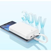 Внешний аккумулятор Baseus Magnetic Fast Charge Power Bank Type-C Edition 30W 10000mAh (белый) - Превью изображения №10 — Интернет-магазин Time-Shop