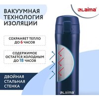 Термокружка Laima 608079 470 мл (синий) - Превью изображения №3 — Интернет-магазин Time-Shop