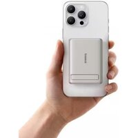 Внешний аккумулятор Baseus PicoGo AM31 Mini Magnetic Power Bank with Stand 20W 5000mAh (титановый) - Превью изображения №6 — Интернет-магазин Time-Shop