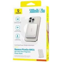 Внешний аккумулятор Baseus PicoGo AM31 Mini Magnetic Power Bank with Stand 20W 5000mAh (титановый) - Превью изображения №9 — Интернет-магазин Time-Shop