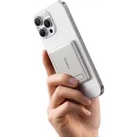 Внешний аккумулятор Baseus PicoGo AM31 Mini Magnetic Power Bank with Stand 20W 5000mAh (титановый) - Превью изображения №4 — Интернет-магазин Time-Shop
