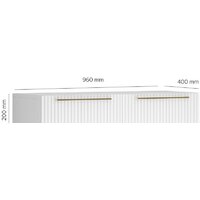 Тумба Shtabe Gross 6110 (RAL 9003/RAL 9003/ручка золото) - Превью изображения №5 — Интернет-магазин Time-Shop