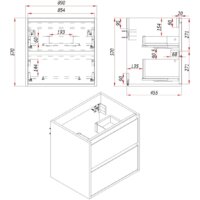  ЗОВ Тумба с умывальником Парма 90 P90LWP0MWMC1B-OL90 (белый матовый) - Превью изображения №4 — Интернет-магазин Time-Shop