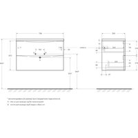  BelBagno Тумба под умывальник MARINO-CER-MINI-800-2C-SO-RNG-P - Превью изображения №2 — Интернет-магазин Time-Shop