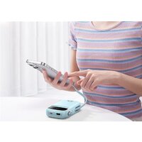 Внешний аккумулятор Baseus Qpow2 Dual-Cable Digital Display Fast Charge Power Bank 22.5W 10000mAh (голубой) - Превью изображения №7 — Интернет-магазин Time-Shop