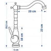 Смеситель Rea Bona Old REA-B0183 (черный) - Превью изображения №6 — Интернет-магазин Time-Shop
