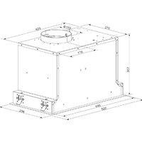 Кухонная вытяжка Hietzel CHB 5264J BL - Превью изображения №10 — Интернет-магазин Time-Shop