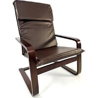 Интерьерное кресло Calviano Soft 1 (коричневый PU) - Превью изображения №5 — Интернет-магазин Time-Shop