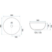 Умывальник Rea Stella (белый глянец) - Превью изображения №6 — Интернет-магазин Time-Shop