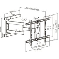 Кронштейн для телевизора Ultramounts UM911 (черный) - Превью изображения №13 — Интернет-магазин Time-Shop
