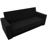 Диван Лига диванов Куба книжка 122051 (микровельвет черный) - Превью изображения №3 — Интернет-магазин Time-Shop