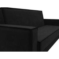 Диван Лига диванов Куба книжка 122051 (микровельвет черный) - Превью изображения №6 — Интернет-магазин Time-Shop