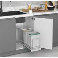 Система сортировки мусора Starax S-2392-G 24 л (серый) - Превью изображения №2 — Интернет-магазин Time-Shop