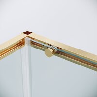 Душевой уголок Grossman Galaxy 100x90x195 120.K33.01.1090.32.00 (золото сатин/прозрачное стекло) - Превью изображения №3 — Интернет-магазин Time-Shop