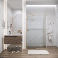 Душевой уголок Grossman Galaxy 100x90x195 120.K33.01.1090.32.00 (золото сатин/прозрачное стекло) - Превью изображения №7 — Интернет-магазин Time-Shop