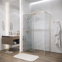 Душевой уголок Grossman Galaxy 100x90x195 120.K33.01.1090.32.00 (золото сатин/прозрачное стекло) - Превью изображения №8 — Интернет-магазин Time-Shop