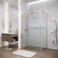 Душевой уголок Grossman Galaxy 100x90x195 120.K33.01.1090.32.00 (золото сатин/прозрачное стекло) - Превью изображения №6 — Интернет-магазин Time-Shop