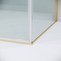 Душевой уголок Grossman Galaxy 100x90x195 120.K33.01.1090.32.00 (золото сатин/прозрачное стекло) - Превью изображения №5 — Интернет-магазин Time-Shop