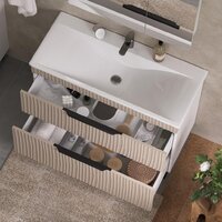  Volna Тумба с умывальником Lotty 100.2Y Pulsus + Pulsus 100 (латте, напольная) - Превью изображения №6 — Интернет-магазин Time-Shop