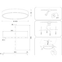 Светильник-тарелка Ambrella light FV5530 BK (черный) - Превью изображения №9 — Интернет-магазин Time-Shop