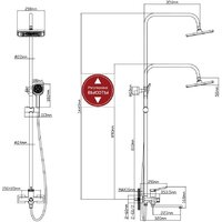 Душевая система  Econoce EC0734BL - Превью изображения №2 — Интернет-магазин Time-Shop