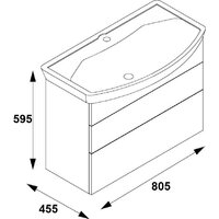  Акватон Тумба под умывальник Адель 80 1A193801AF010 - Превью изображения №6 — Интернет-магазин Time-Shop