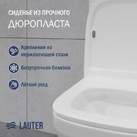 Унитаз напольный Lauter W236 2110236 + гигиенический душ Rinse 21GN4052BM - Превью изображения №3 — Интернет-магазин Time-Shop