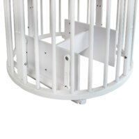 Кроватка-трансформер Indigo Simple 7 в 1 Поперечный маятник (белый) - Превью изображения №5 — Интернет-магазин Time-Shop