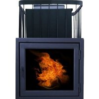 Банная печь ComfortProm Чугун 20м3 закрытая каменка, панорама - Превью изображения №2 — Интернет-магазин Time-Shop