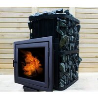 Банная печь ComfortProm Чугун 20м3 закрытая каменка, панорама - Превью изображения №6 — Интернет-магазин Time-Shop