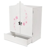 Шкаф для кукол Leader Toys Diamond Star c дизайнерским звездным принтом 73219 (белый) - Превью изображения №9 — Интернет-магазин Time-Shop