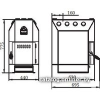 Свободностоящая печь-камин Термофор Инженер СД, СК, ТВ - Превью изображения №3 — Интернет-магазин Time-Shop
