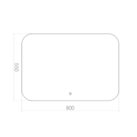  Toppus Зеркало Satin 80x55 - Превью изображения №4 — Интернет-магазин Time-Shop