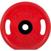 MB Barbell Евро-классик с ручками 51 мм (1x25 кг, красный)