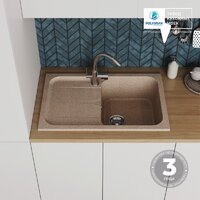 Кухонная мойка Polygran Alto 780 (песочный) - Превью изображения №10 — Интернет-магазин Time-Shop