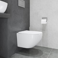 Унитаз подвесной Lauter Sulzdorf + GROHE Rapid SL 38772001 + панель GROHE 37131000 (белый с микролифтом) - Превью изображения №9 — Интернет-магазин Time-Shop