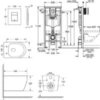 Унитаз подвесной Lauter Sulzdorf + GROHE Rapid SL 38772001 + панель GROHE 37131000 (белый с микролифтом) - Превью изображения №20 — Интернет-магазин Time-Shop