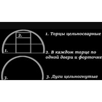 Каркас теплицы КомфортПром 3.3x4м(1) 10014086 - Превью изображения №5 — Интернет-магазин Time-Shop
