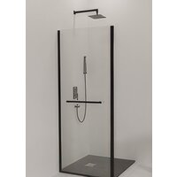 Душевая стенка RGW Z-060-3-B 90 (черный/прозрачное стекло) - Превью изображения №2 — Интернет-магазин Time-Shop