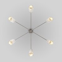 Подвесная люстра Евросвет 60163/6 (никель) - Превью изображения №2 — Интернет-магазин Time-Shop