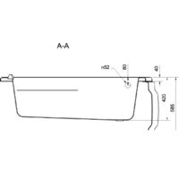 Ванна Cersanit Joanna 140x90L - Превью изображения №7 — Интернет-магазин Time-Shop