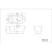 Ванна BelBagno BB306-1395 140x68 - Превью изображения №3 — Интернет-магазин Time-Shop