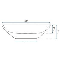 Умывальник Rea Sofia U9908 - Превью изображения №3 — Интернет-магазин Time-Shop
