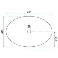 Умывальник Rea Sofia U9908 - Превью изображения №2 — Интернет-магазин Time-Shop