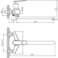 Смеситель Haiba HB22548-7 - Превью изображения №2 — Интернет-магазин Time-Shop