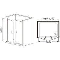 Душевая дверь WeltWasser WW600 600K2-120 - Превью изображения №4 — Интернет-магазин Time-Shop