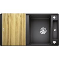 Blanco Axia III 5 S-F 523225 (антрацит, деревянная доска)