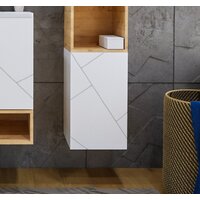  Бриклаер Шкаф-полупенал Кристалл 60 (белый) - Превью изображения №3 — Интернет-магазин Time-Shop